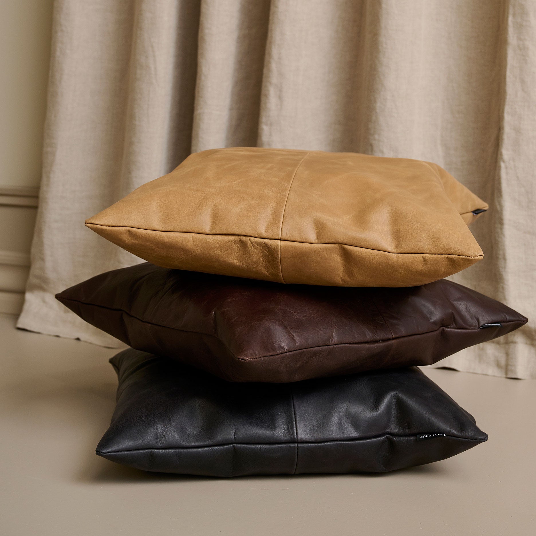 Læder pude 45x45 cm